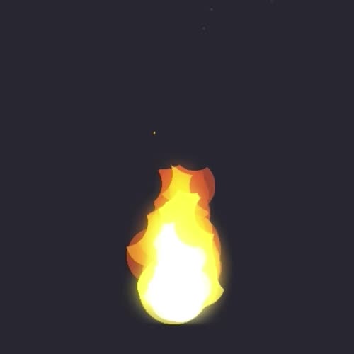 Fiery Hot Flames of Fiery Flaming Fire