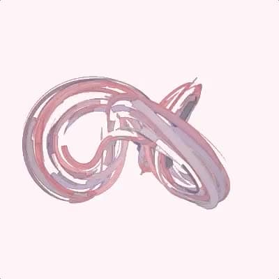 Weird attractor-ish torus made of ink lines